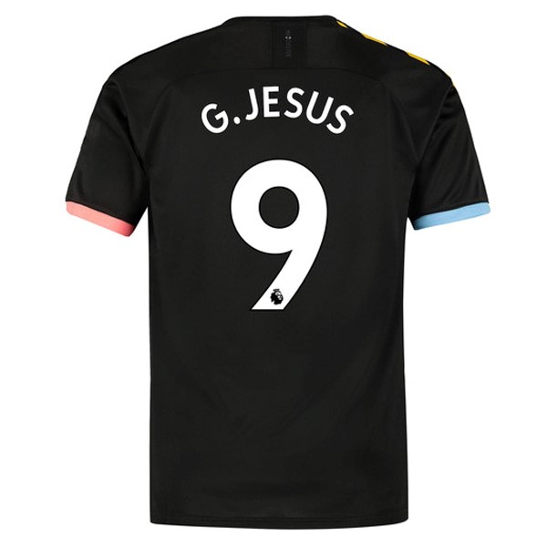 Camiseta Manchester City NO.9 G.Jesus 2ª Kit 2019 2020 Negro